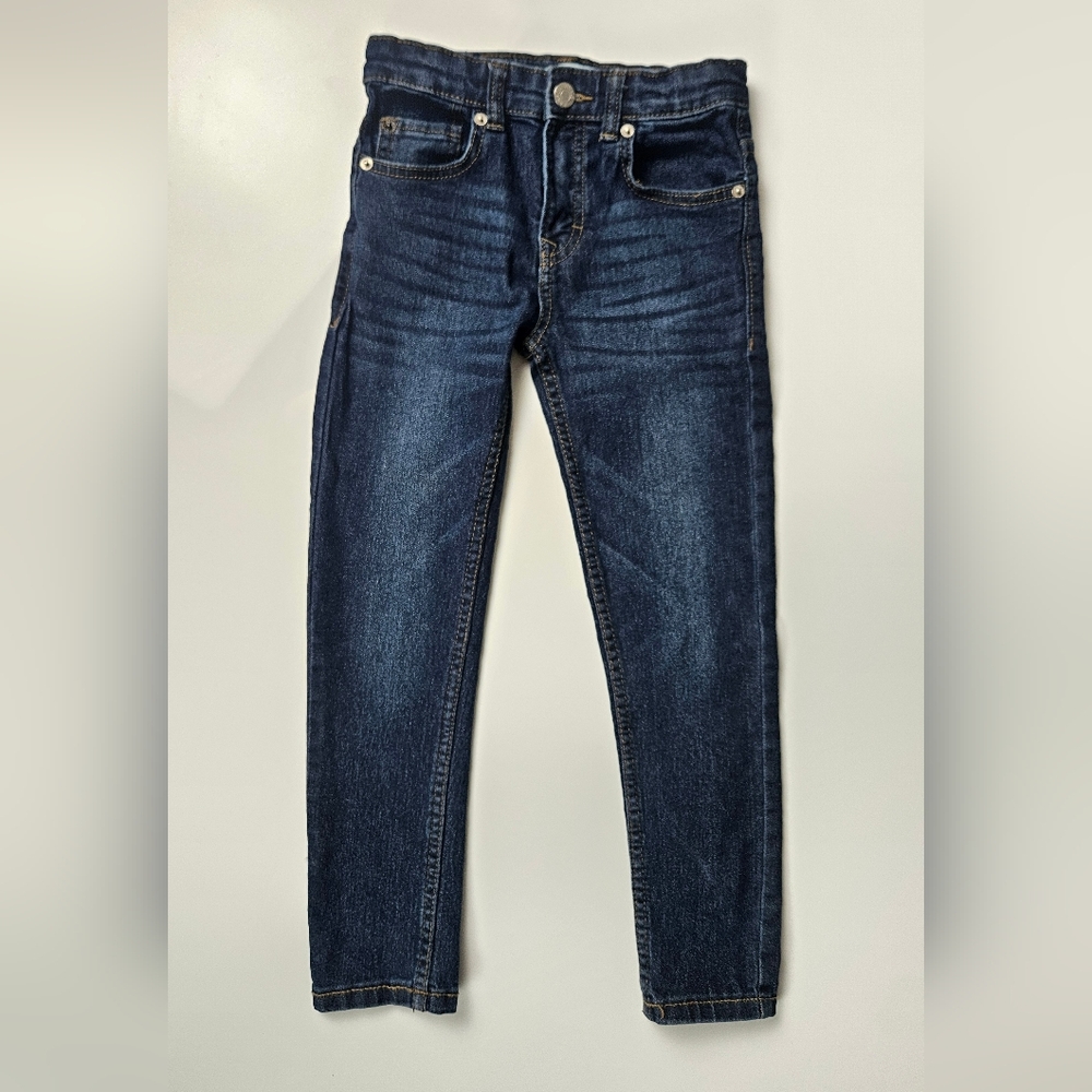 Calvin Klein Jeans Kids Adjustable Waist Dark Blue Denim Staple Wardrobr